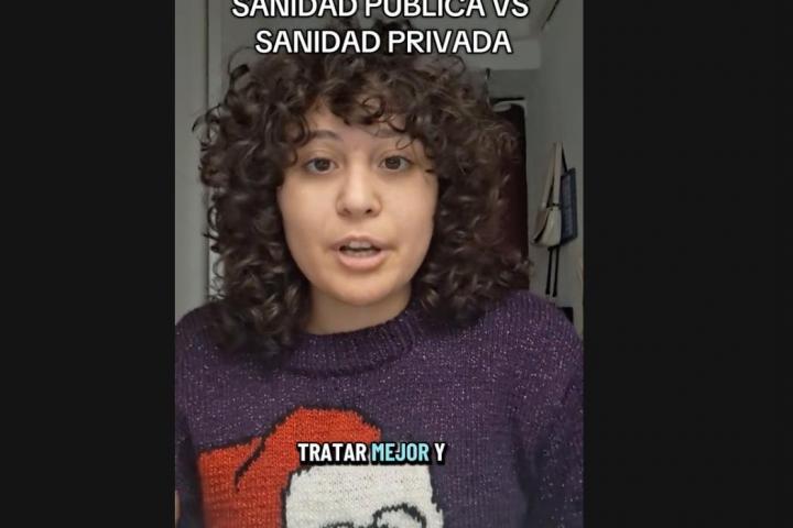 La psicóloga Angy Robles habla sobre la sanidad pública y privada.
