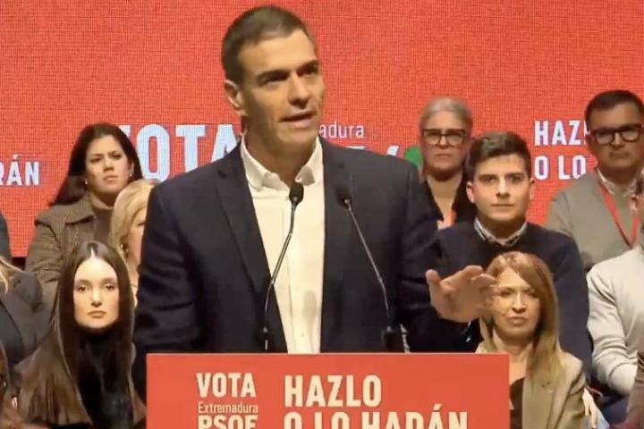 Pedro Sánchez en Villanueva de la Serena.