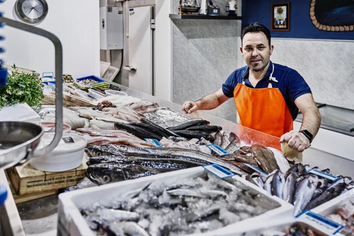 Un pescadero en una imagen de archivo