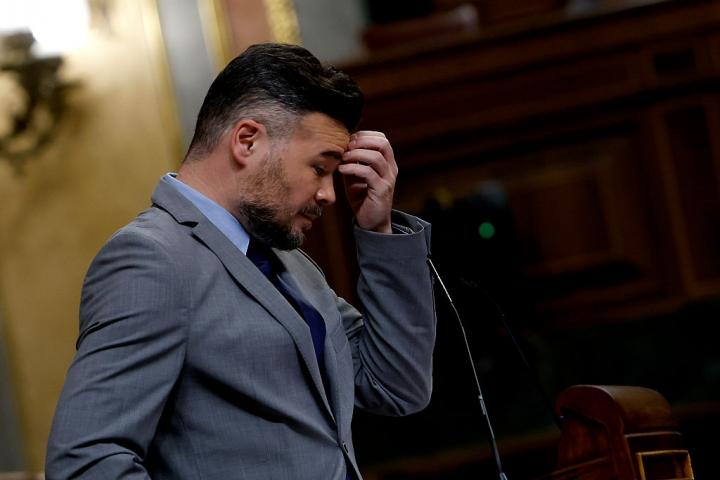Gabriel Rufián, fotografiado en el Congreso en marzo de 2025.