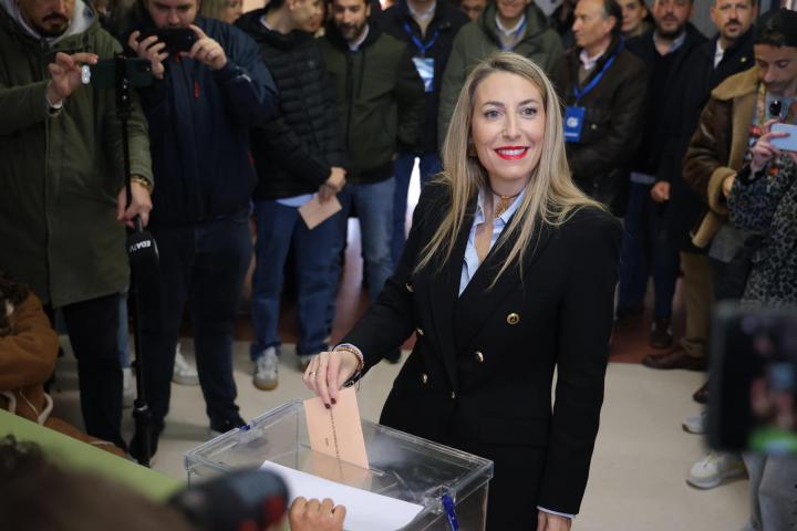 La candidata del PP a Extremadura, María Guardiola.