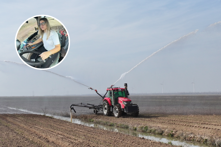 Silia Bakostergiou, joven agricola greiga.