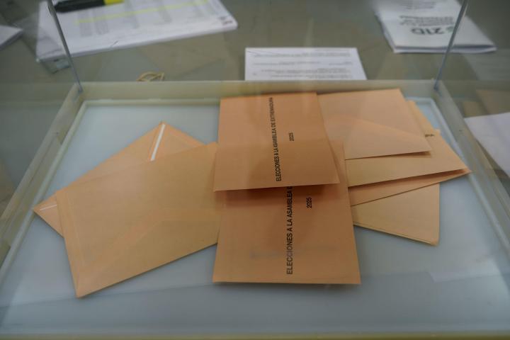 Votos en las elecciones de Extremadura.