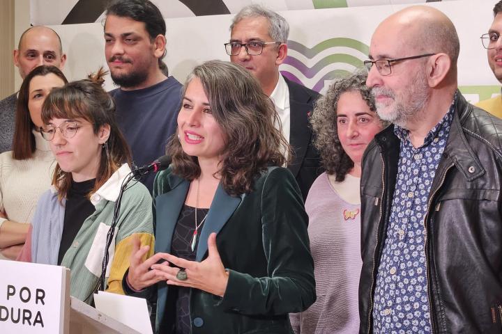 La candidata de Unidas por Extremadura a la Junta, Irene de Miguel.