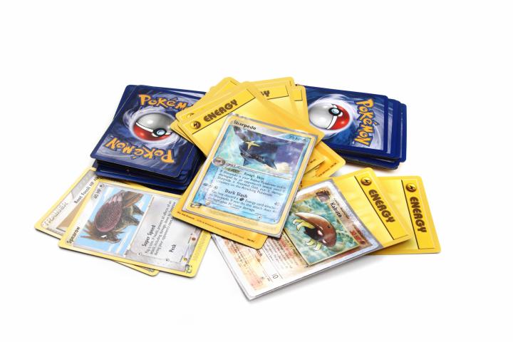 Imagen de archivo de cartas Pokémon.