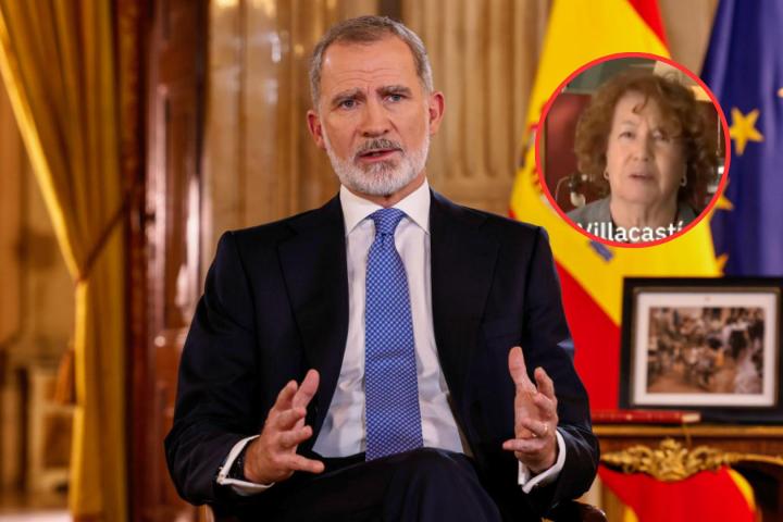 Montaje del rey Felipe VI y Rosa Villacastín.