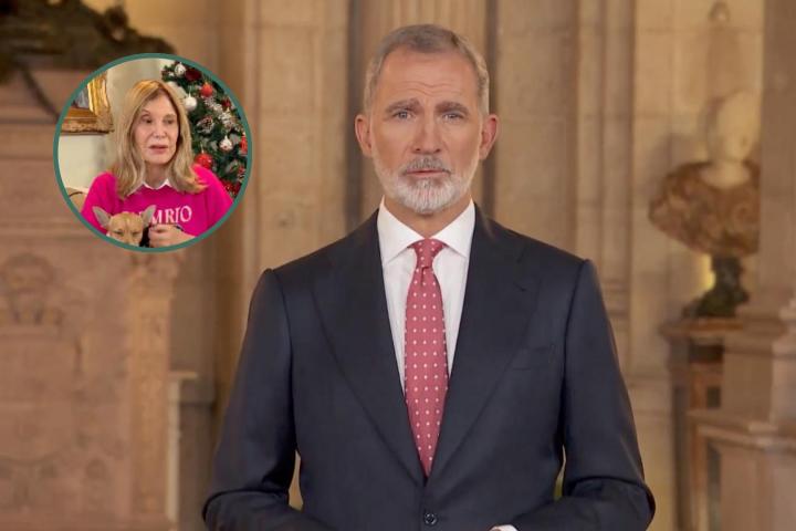 El rey Felipe VI y Pilar Eyre.