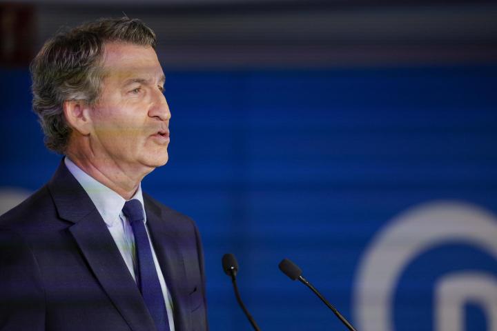 El presidente del Partido Popular, Alberto Núñez Feijóo