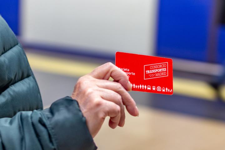 Imagen del abono transporte para la Comunidad de Madrid