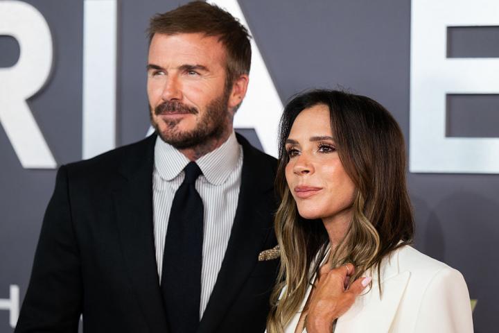 David y Victoria Beckham, durante la presentación del documental de la diseñadora