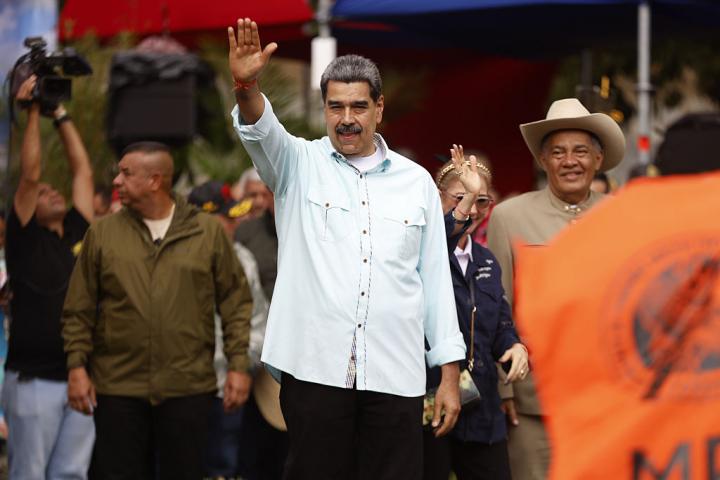 Nicolás Maduro, durante un acto público en Caracas, en una imagen de archivo.
