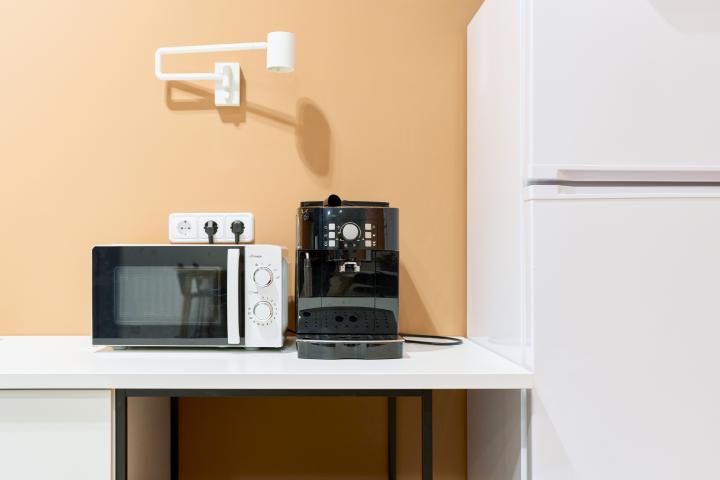 Un microondas en una imagen de archivo