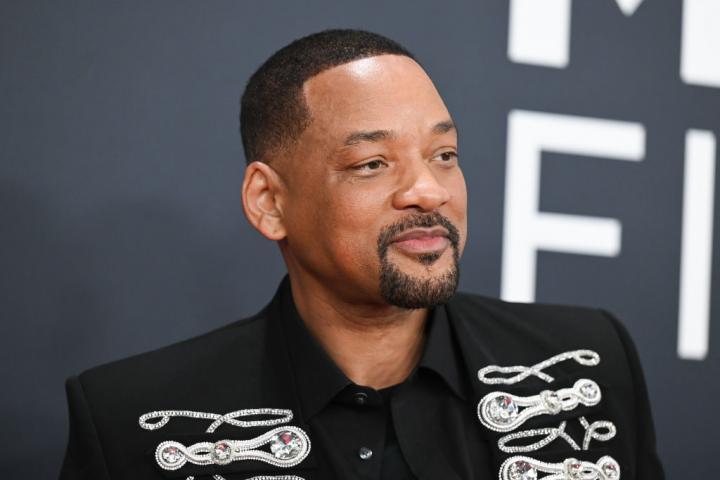 Will Smith, en la alfombra roja de los Grammy en febrero de 2025