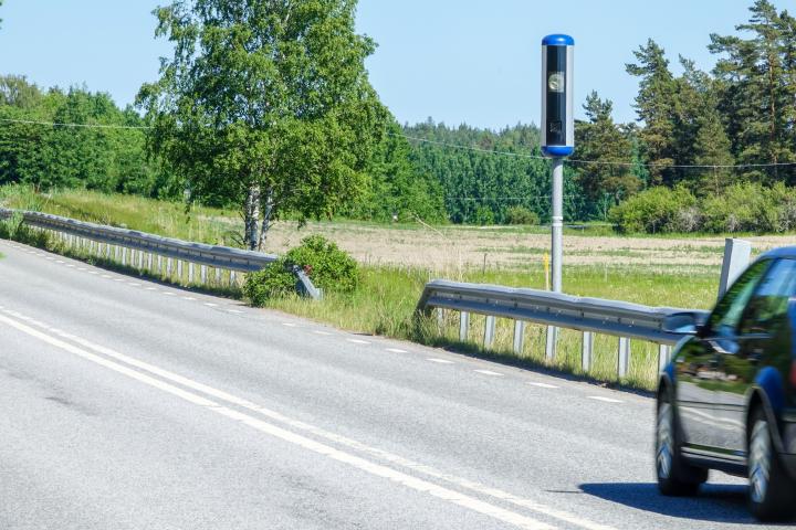 Radar de velocidad en Suecia.