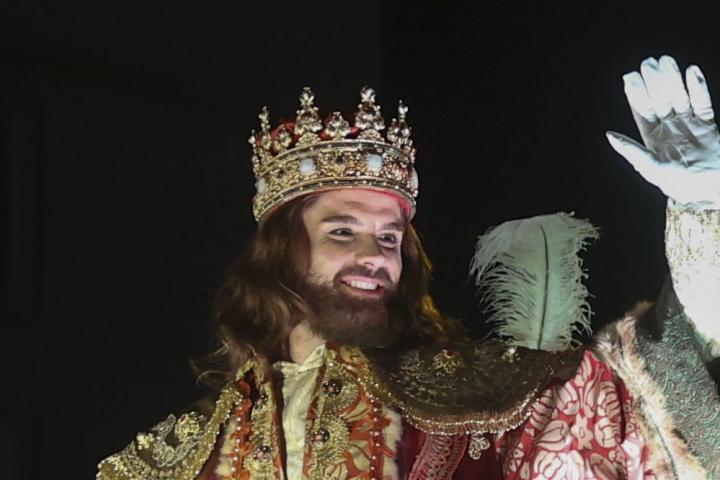El Rey Gaspar en la Cabalgata de Reyes de Madrid 2026
