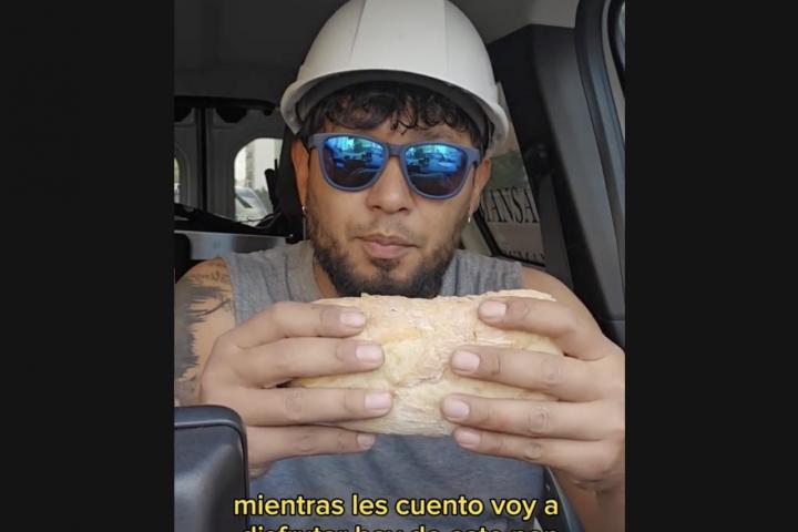 Ezequiel, hondureño en España que cuenta cómo se enamoró de los bocadillos españoles.