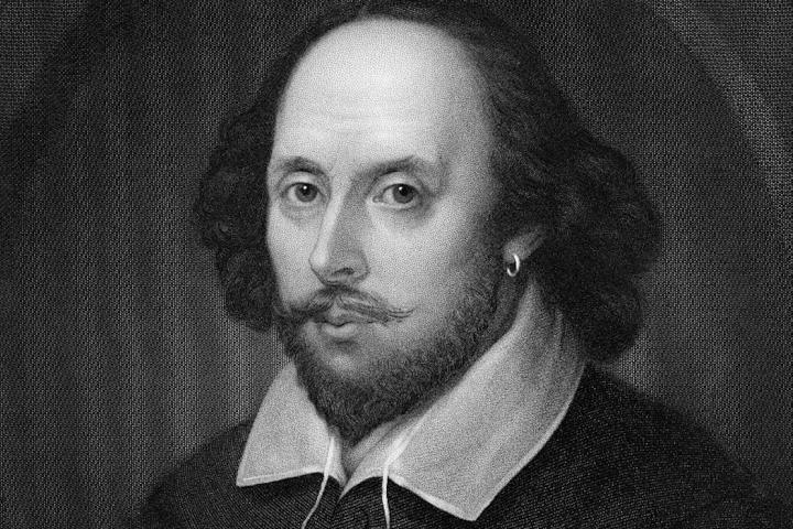 Retrato de William Shakespeare.