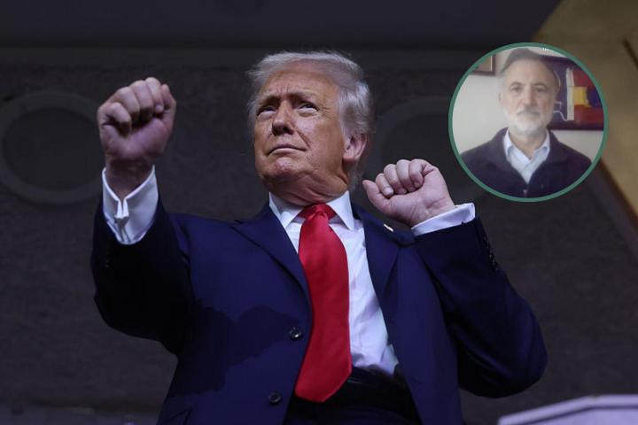 Donald Trump y el almirante retirado Juan Rodríguez Garat.