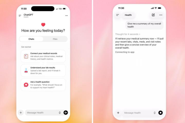 El nuevo 'ChatGPT Health' lanzado por OpenAI.