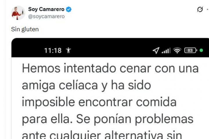 El tuit de SoyCamarero con la respuesta a esta crítica.