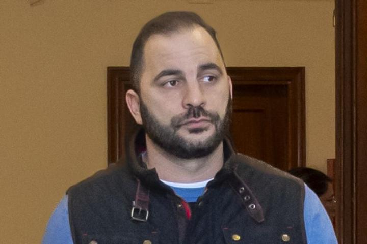 Antonio Tejado saliendo de los juzgados de Sevilla