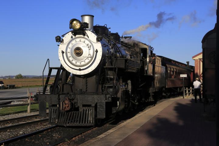 Una locomotora antigua, en una imagen de archivo