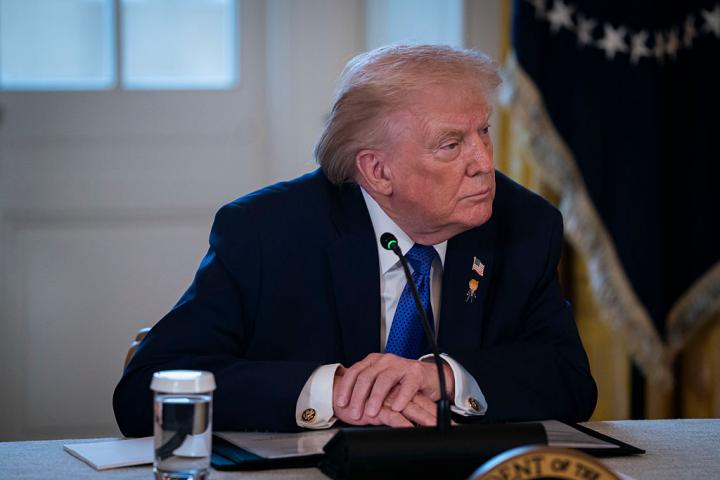 Donald Trump, fotografiado en la Casa Blanca el 9 de enero de 2026.