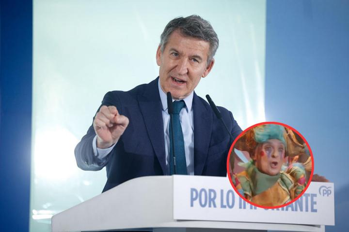 Alberto Núñez Feijóo y el Carnaval de Cádiz.