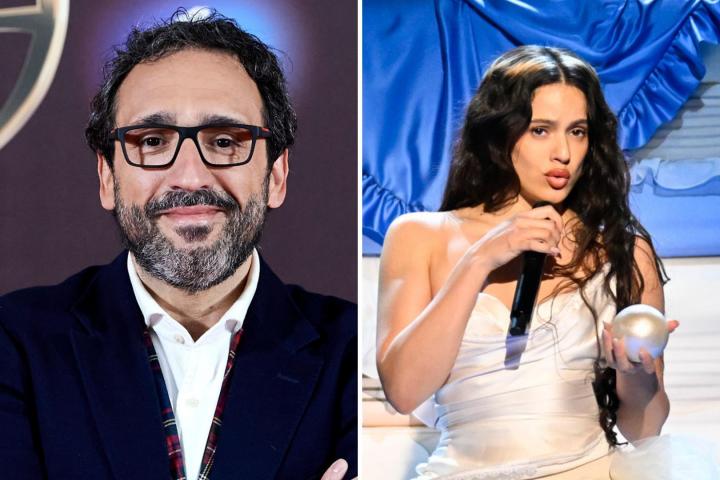 El tenor José Manuel Zapata y la cantante Rosalía.