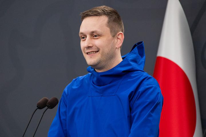 Jens-Frederik Nielsen, primer ministro de Groenlandia, durante una rueda de prensa en Copenhague (Dinamarca) el miércoles 14 de enero.