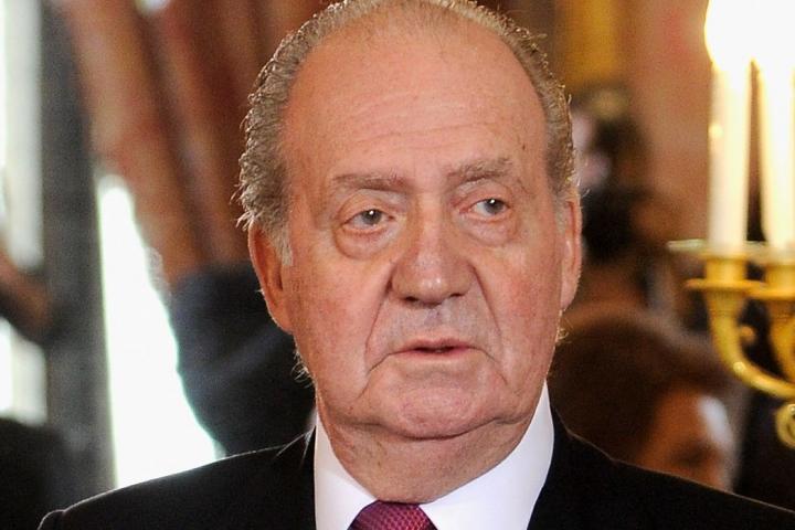 El rey Juan Carlos en una recepción en el Palacio Real en 2011