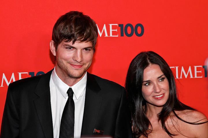 Ashton Kutcher y Demi Moore, en una imagen en 2010