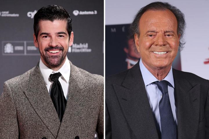 El actor Miguel Ángel Muñoz y el cantante Julio Iglesias.