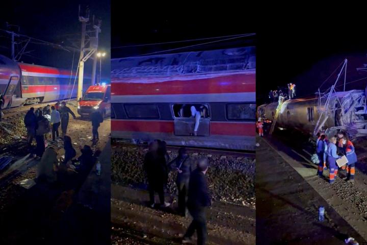 Primeras imágenes del accidente de tren en Adamuz.