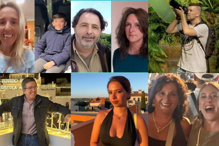 Algunas de las víctimas del fatal accidente ferroviario en Adamuz (Córdoba)