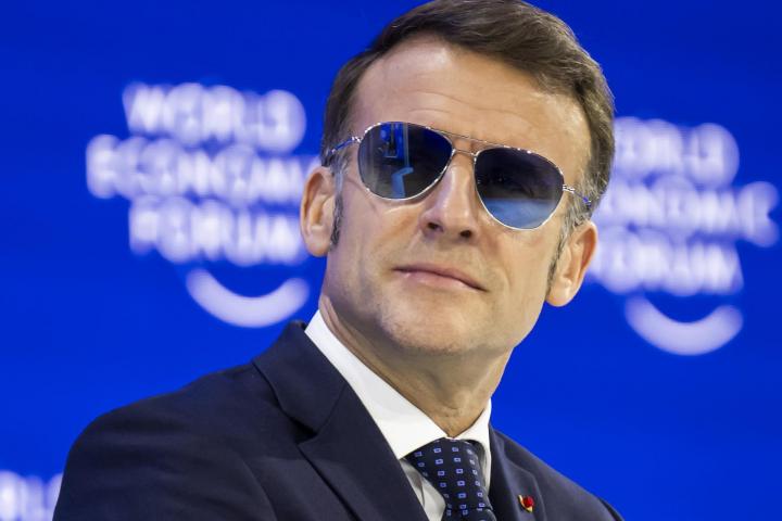 Macron, este martes en Davos