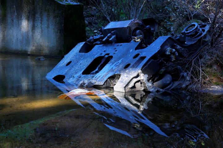 Eje hallado en las inmediaciones del accidente ferroviario de Adamuz (Córdoba) y que saltó a titulares tras ser publicado por 'The New York Times'.