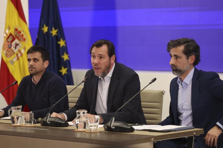 Rueda de prensa de este miércoles sobre el accidente de Adamuz en el Ministerio de Transportes.