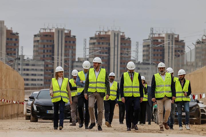 Obras de Adif en Valencia, en una imagen de archivo