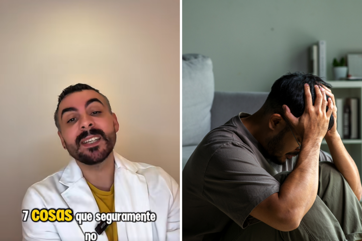 Rafael Rodríguez psiquiatra profesional e imagen de hombre sobre pensando.