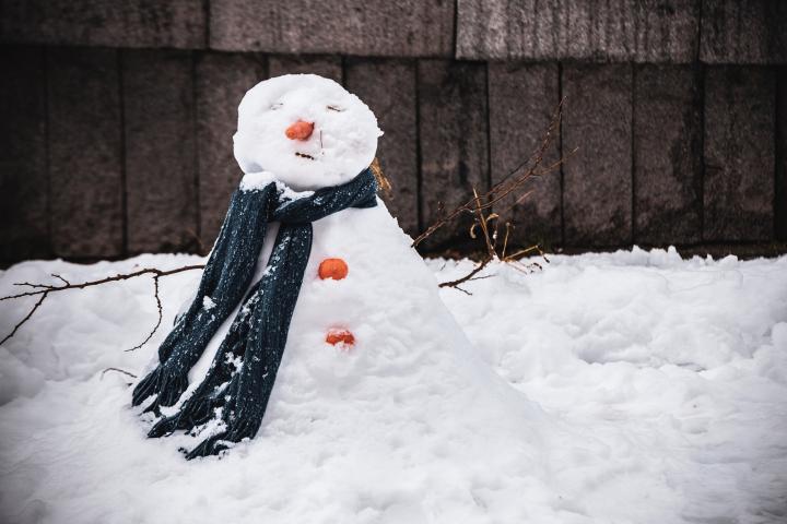 Un muñeco de nieve.