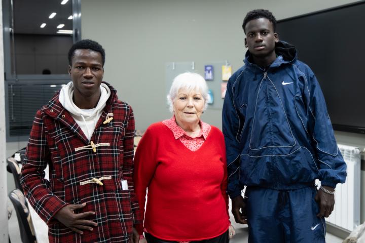 Emilia, la abuela de los menores migrantes de Hortaleza.