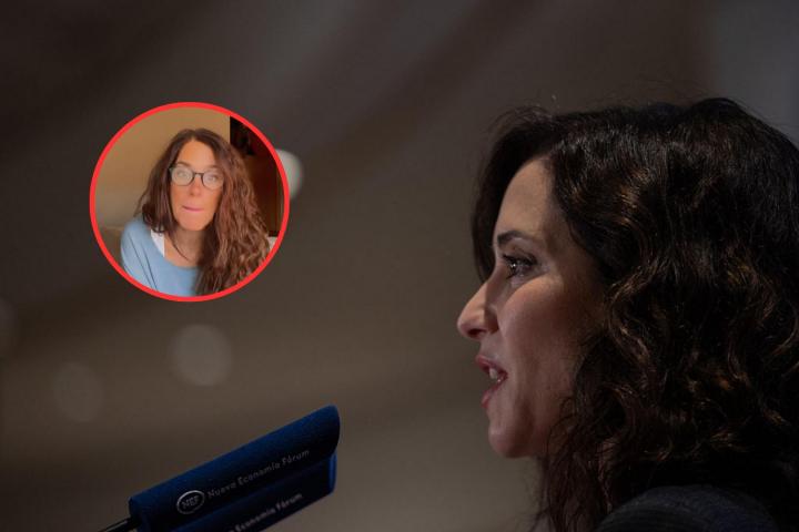 Isabel Díaz Ayuso y @anabernia.