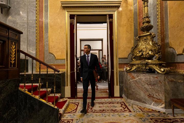 Pedro Sánchez, en el Congreso