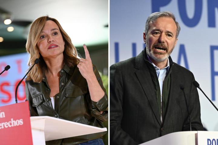 Pilar Alegría (PSOE) y Jorge Azcón (PP) protagonizarán un cara a cara hoy por las elecciones de Aragón 2026.