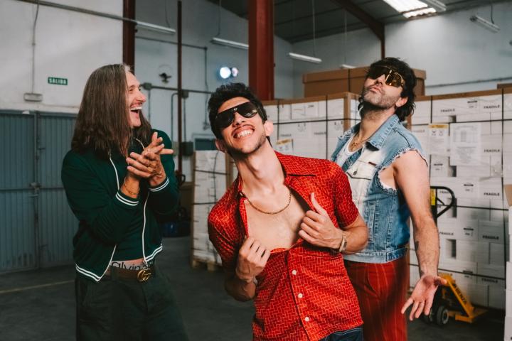 Marcos, Maxi y Reys, componentes de The Quinquis, en una imagen promocional.