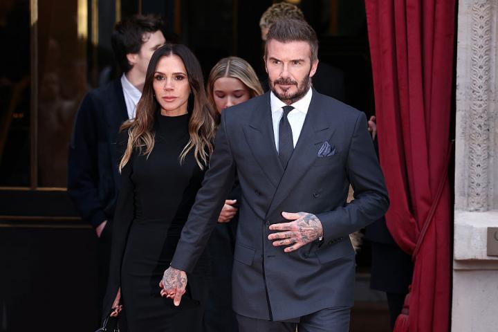 Victoria y David Beckham, este lunes en París