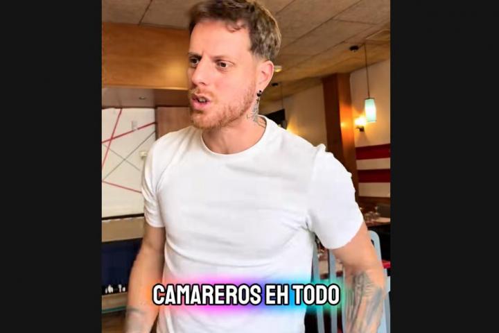 Abraham Galera en un extracto del vídeo.