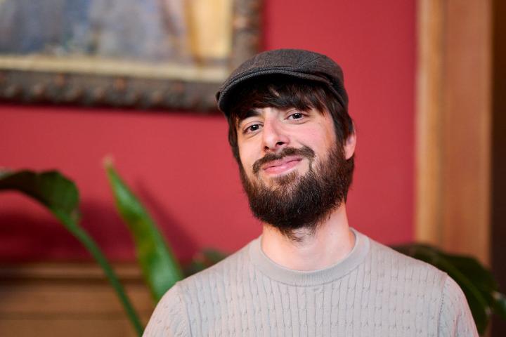 MADRID, SPAIN - APRIL 07: Author David Uclés pose for a portrait before the event "Me Acuerdo, ¿Y Tú?" at the Ateneo de Madrid on April 07, 2025 in Madrid, Spain. (Photo by Carlos Alvarez/Getty Images)