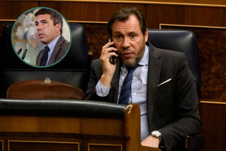 Óscar Puente, en una imagen de archivo, junto a Carlos Mazón